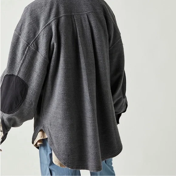 NWT Free People Ruby Shacket - Incense - Size Medium Oversized - Picture 5 of 17